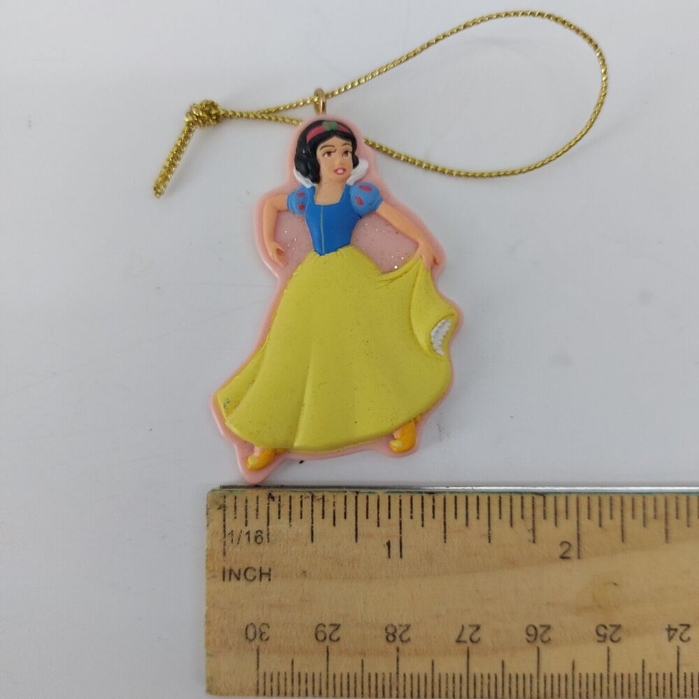 Disney Princess Snow White Christmas Ornament Yellow Blue - Picture 6 of 7